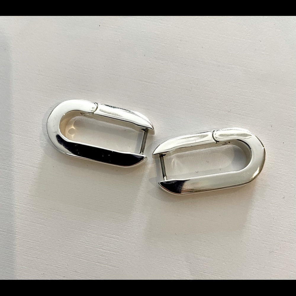 JENNY BIRD  Silver U-LINK earrings